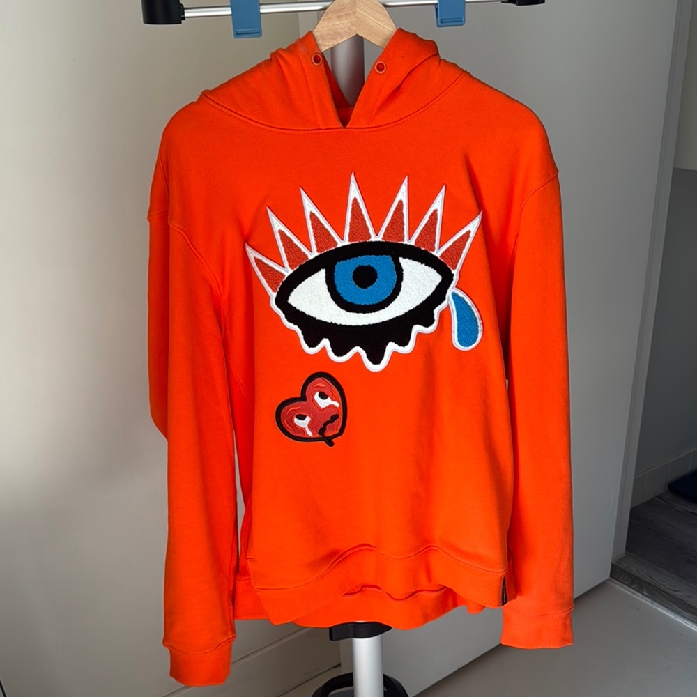 Orange Graphic Hoodie